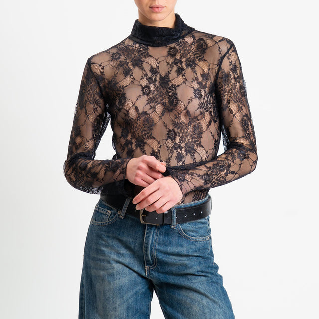 Tensione in-Body in pizzo - nero