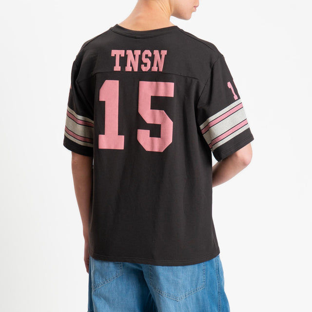 Tensione in-T-shirt mezza manica N15 in jersey - moro/rosa/crema