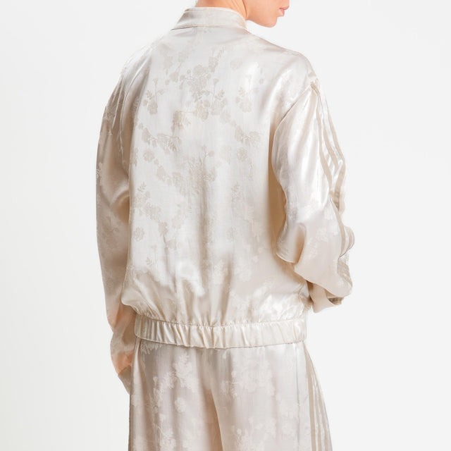 Tensione in-Bomber mandarin damascato - crema