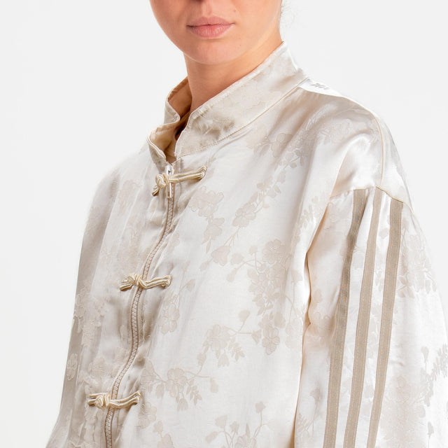 Tensione in-Bomber mandarin damascato - crema