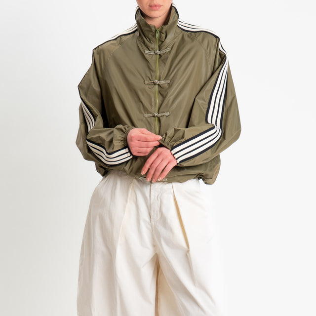 Tensione in-Bomber nylon mandarin bande laterali - militare