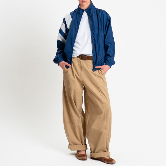 Tensione in-Bomber banda laterale - blu