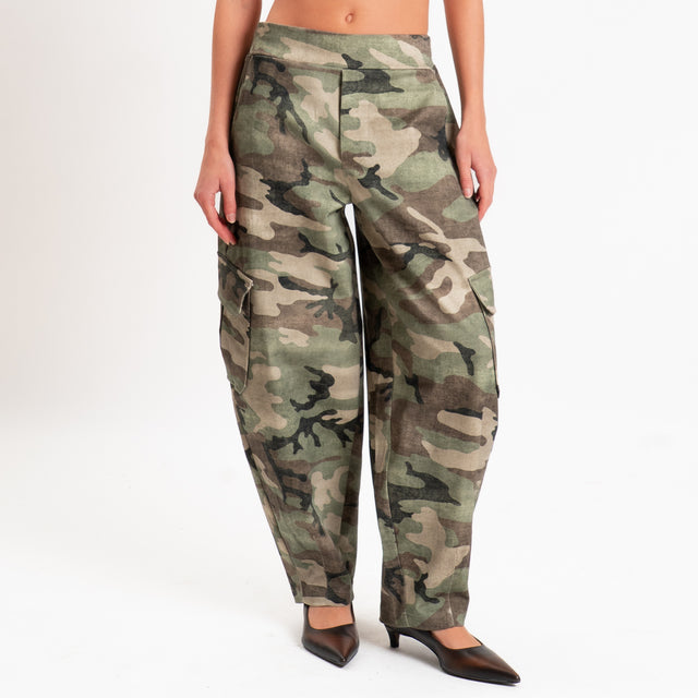 Tensione in-Pantalone cargo balloon camouflage - militare/beige/nero