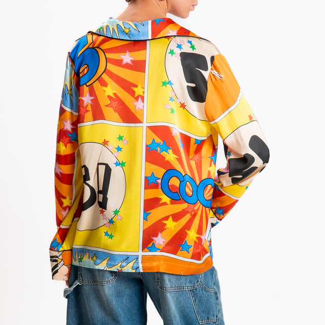 Tensione in-Camicia fantasia pop art - multicolor