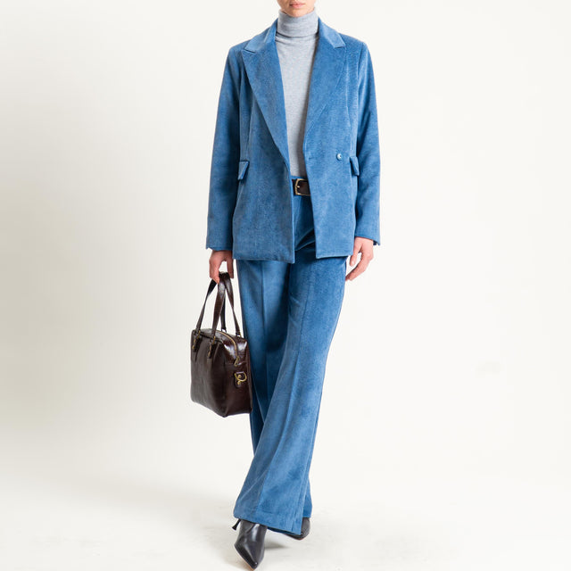 Tensione in-Pantalone velluto 500 righe tessuto elasticizzato - jeans