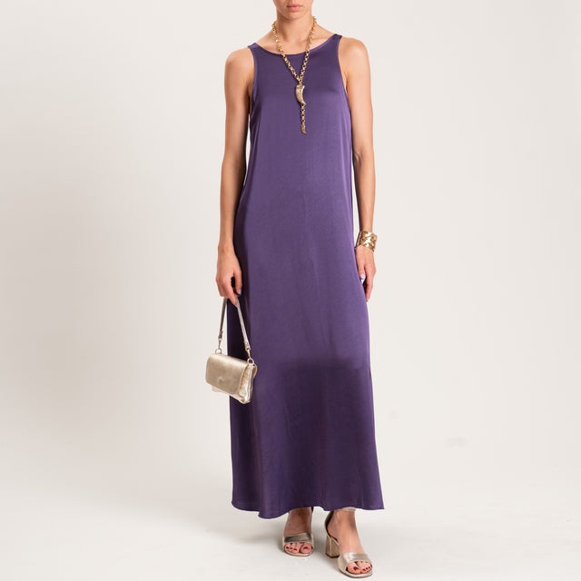 Tensione in-Abito vogatore in satin - viola