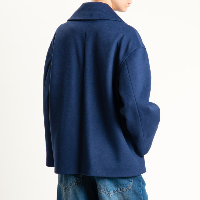 Tensione in-Cappotto doppiopetto - blu