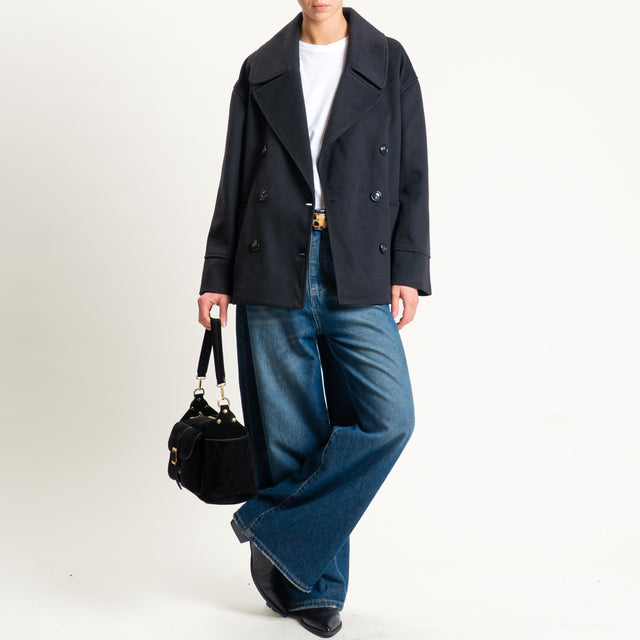 Tensione in-Cappotto doppiopetto - nero