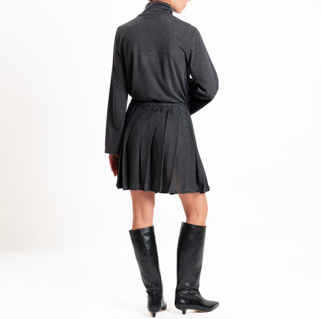 Tensione in-Abito in jersey con coulisse - antracite
