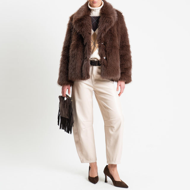 Tensione in-Ecopelliccia - moro