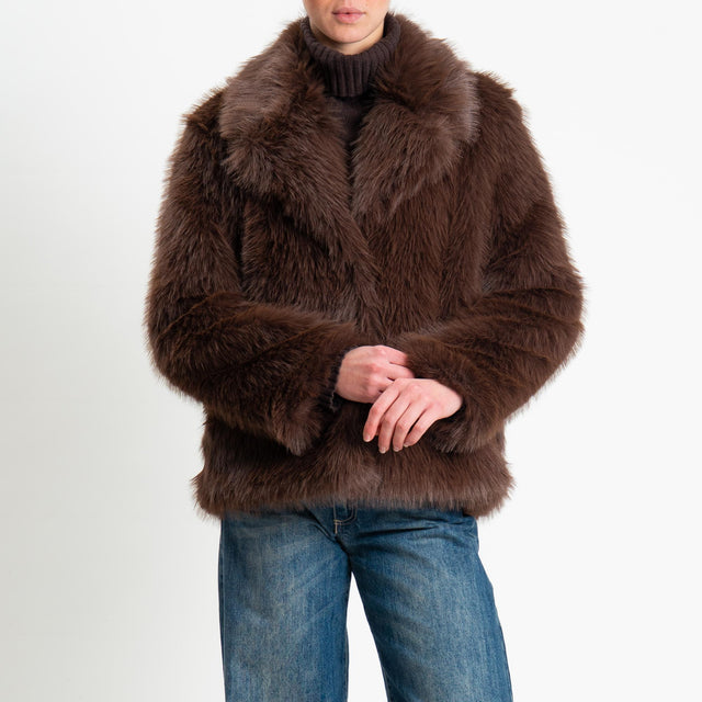 Tensione in-Ecopelliccia - moro