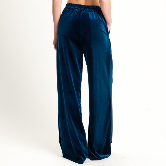 Tensione in-Completo in velluto ciniglia giacca e - blu