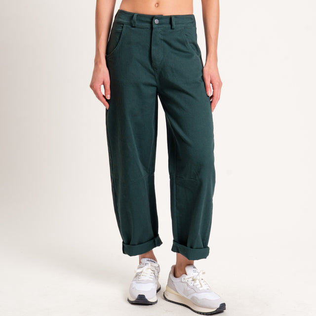 Tensione in-Pantalone elastico dietro - VERDE