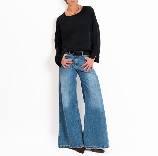 Tensione in-Blusa satin - nero