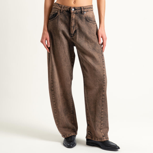 Tensione in-Jeans ANAIS balloon fit - cioccolato