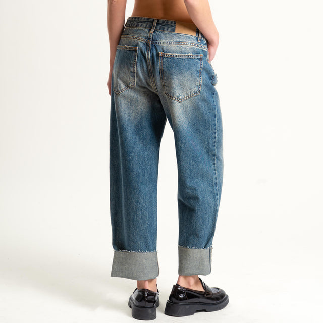 Tensione in-Jeans taglio vivo - denim lavaggio tè