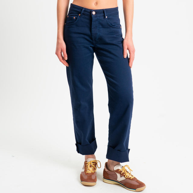 Tensione in-Jeans 5 tasche in drill elasticizzato - blu