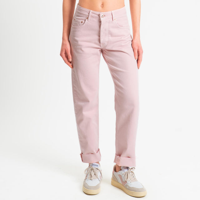 Tensione in-Jeans 5 tasche in drill elasticizzato - rosa