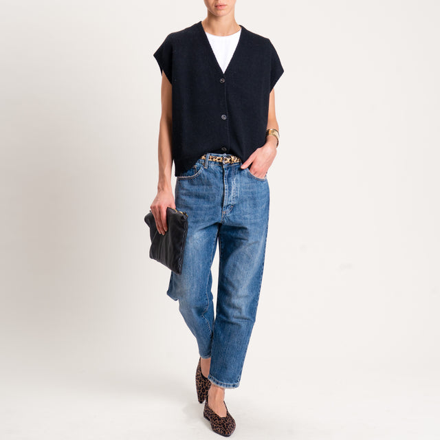 Tensione in-Gilet misto cashmere - nero