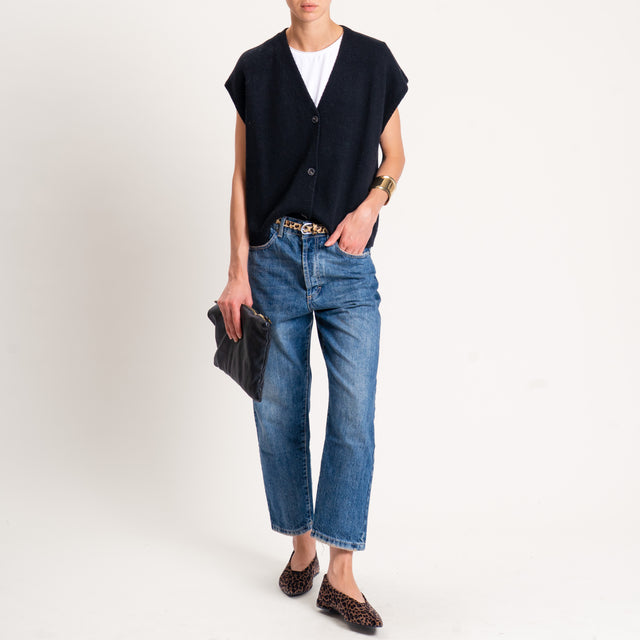 Tensione in-Gilet misto cashmere - nero