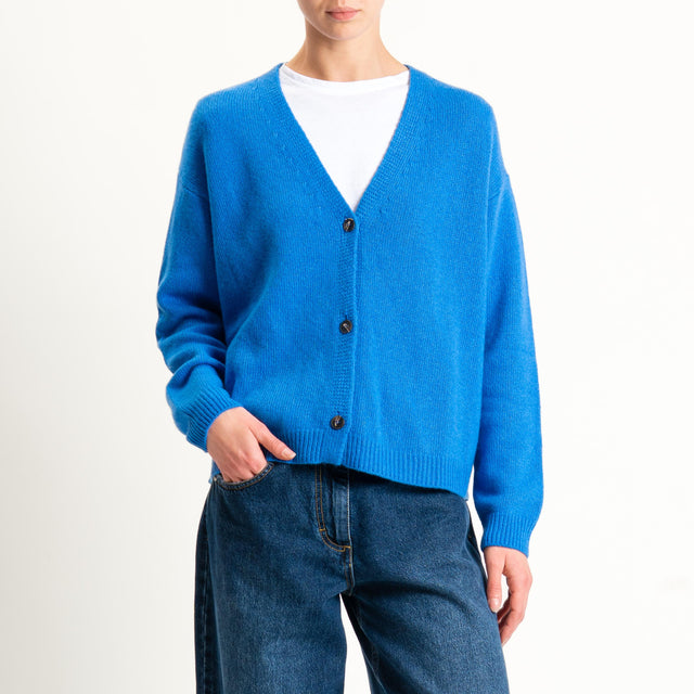Tensione in-Cardigan misto cashmere - bluette