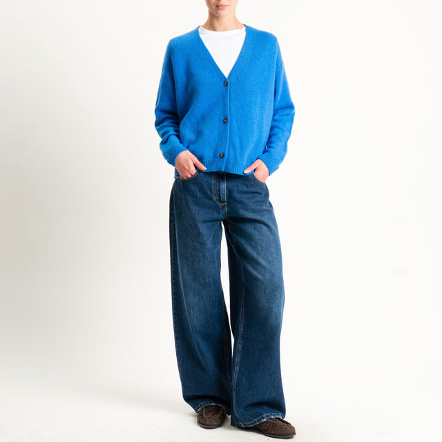 Tensione in-Cardigan misto cashmere - bluette