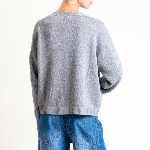 Tensione in-Cardigan misto cashmere - grigio