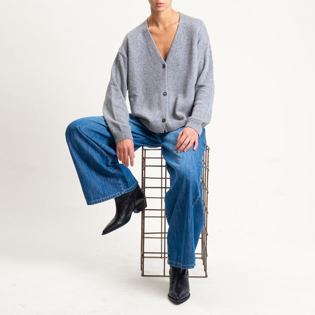 Tensione in-Cardigan misto cashmere - grigio