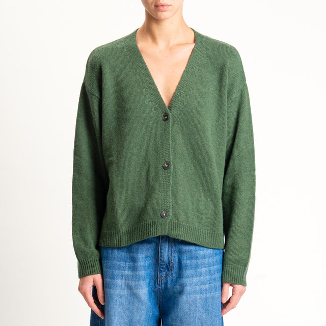 Tensione in-Cardigan misto cashmere - militare