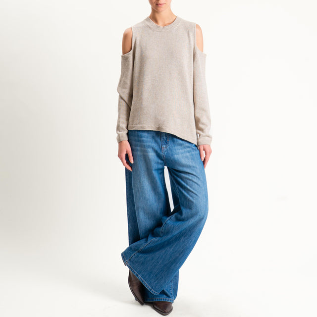 Tensione in-Maglia cut out misto cashmere - cacha