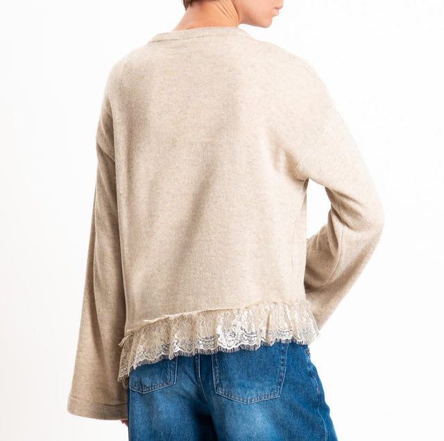 Tensione in-Maglia asimmetrica misto lana/cashmere - casha