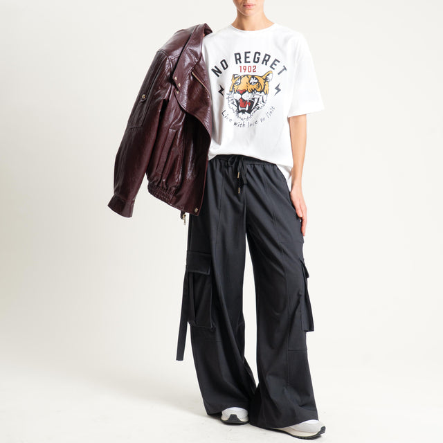 Tensione in- Pantalone cargo - antracite