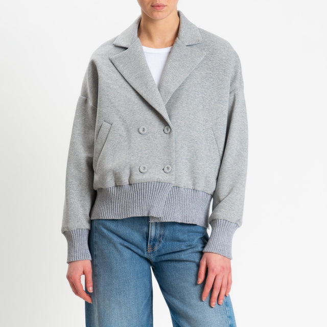 Tensione in-Giacca bomber punto milano - grigio