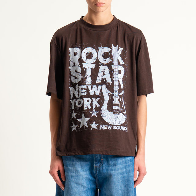Tensione in-Camicia check flanella +T-shirt - nero/moro/latte