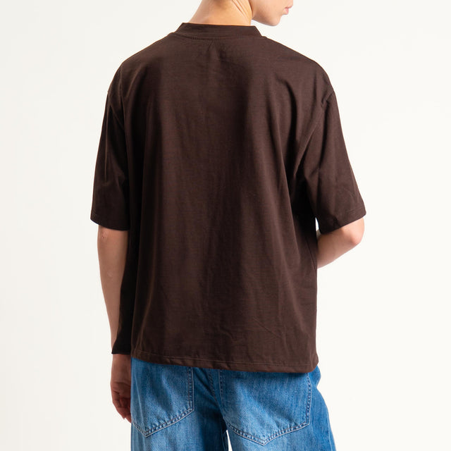 Tensione in-Camicia check flanella +T-shirt - nero/moro/latte