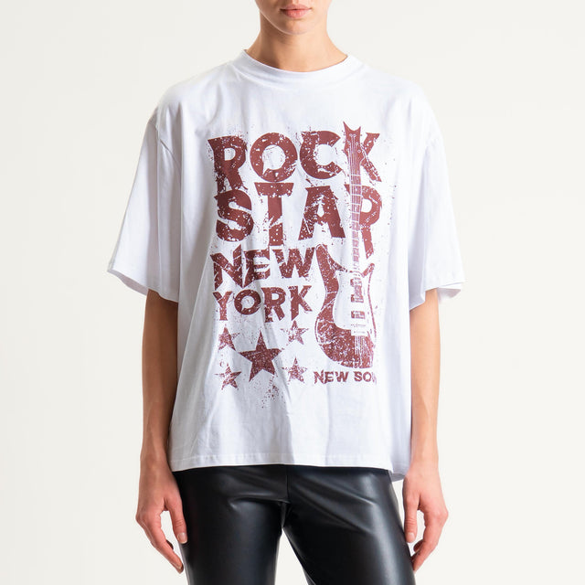 Tensione in-Camicia check flanella + t-shirt - grigio/latte/red