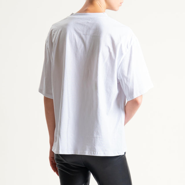 Tensione in-Camicia check flanella + t-shirt - grigio/latte/red