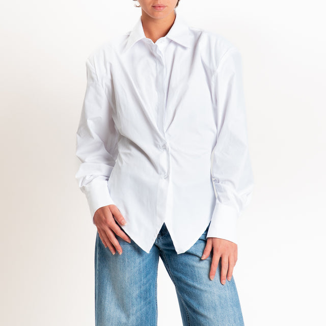 Tensione in-Camicia con spalline - bianco
