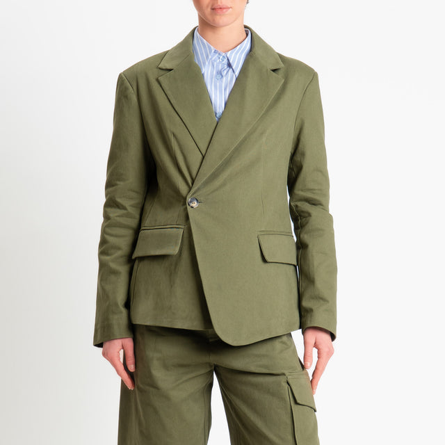 Tensione in-Giacca chiusura asimmetrica - militare