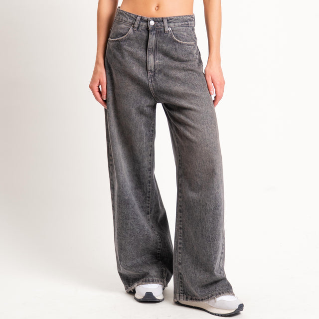 Tensione in- Jeans GIUSI wide leg - denim nero