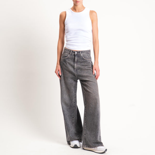 Tensione in- Jeans GIUSI wide leg - denim nero