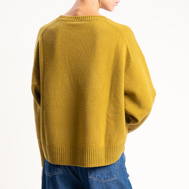 Tensione in-Maglia 100% lana stondata - olio