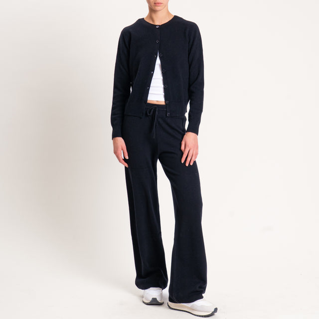 Tensione in-Cardigan 100% lana - nero