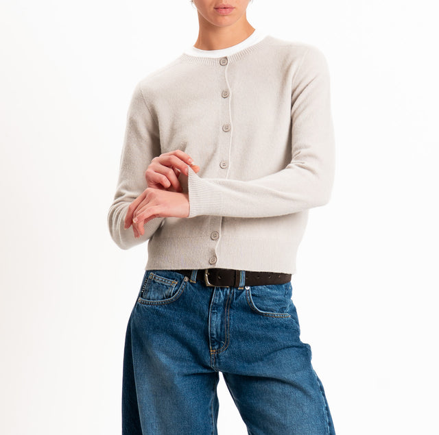 Tensione in-Cardigan 100% LANA SOFT - cacha