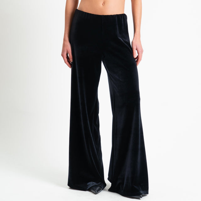 Tensione in-Completo velluto ciniglia giacca e pan - nero