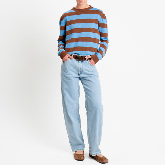 Tensione in-Jeans baggy fit - denim chiaro