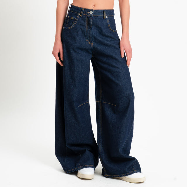 Tensione in-Jeans LOUVRE barrel relaxed fit - denim scuro