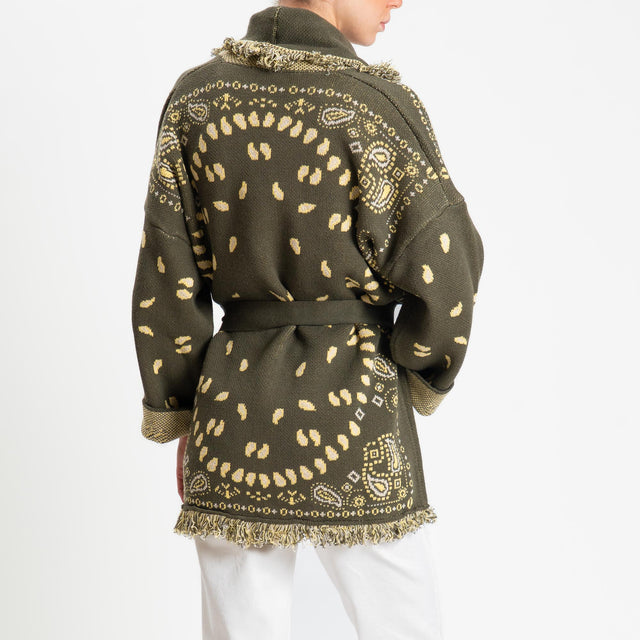 Tensione in-Cardigan fantasia bandana - militare