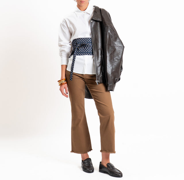 Tensione in-Pantalone trombetta sfrangiato - sigaro