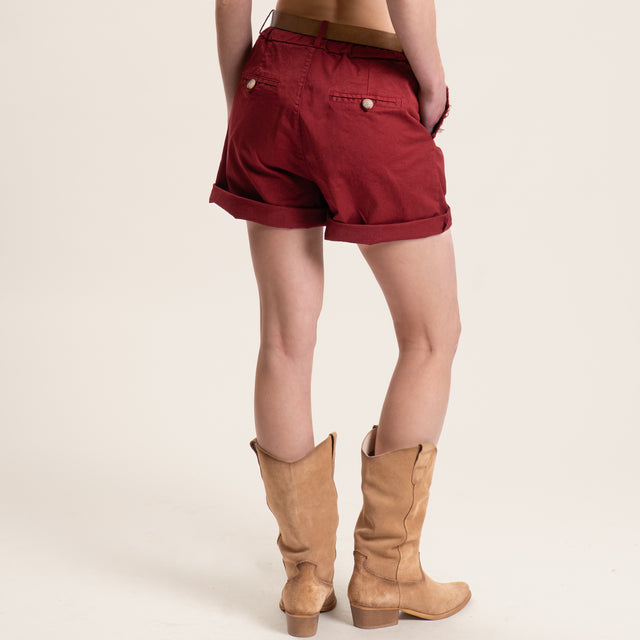 Tensione in-Shorts tasche sfrangiate con elastico - india
